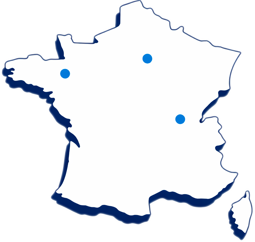Carte du réseau RentaCar en France